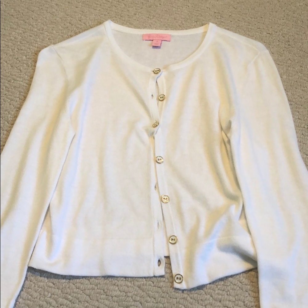 Lilly Pulitzer White Cardigan